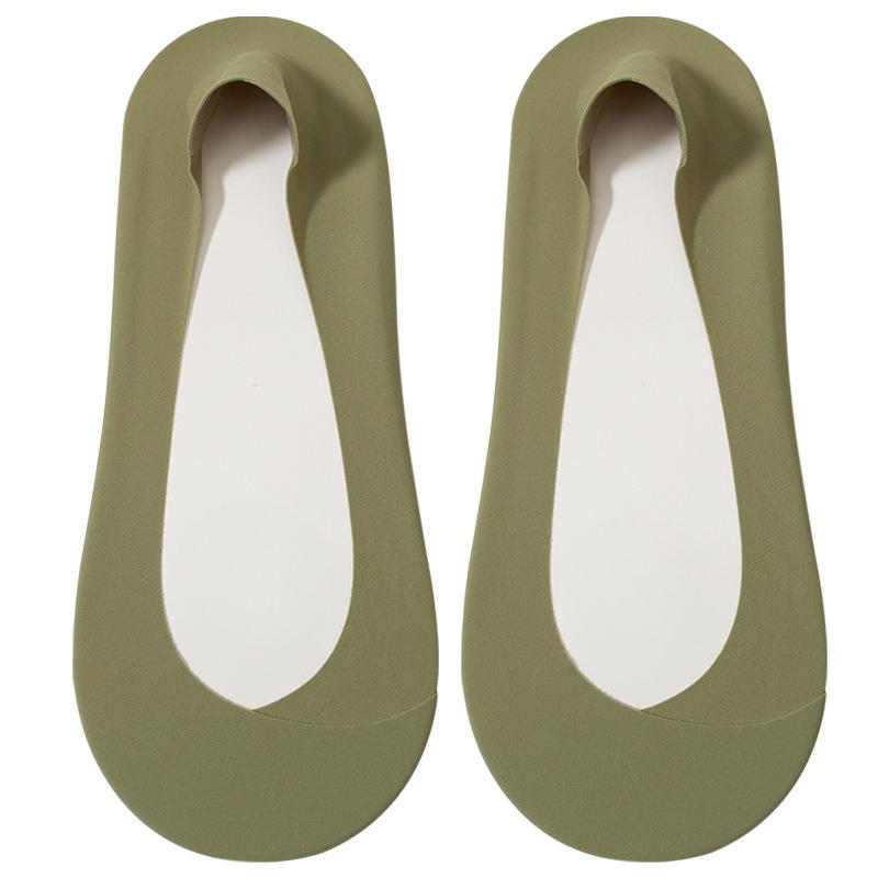 Women's Summer Thin Breathable Shallow Mouth Invisible Ice Silk Boat Socks