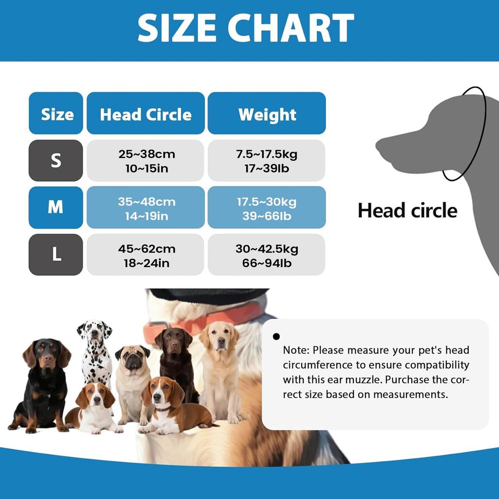 Dog Ear Protection Muffs Memory Foam Protector Dog Ear Protection For Noise For Small Large Breeds Bathing Swimming Resting