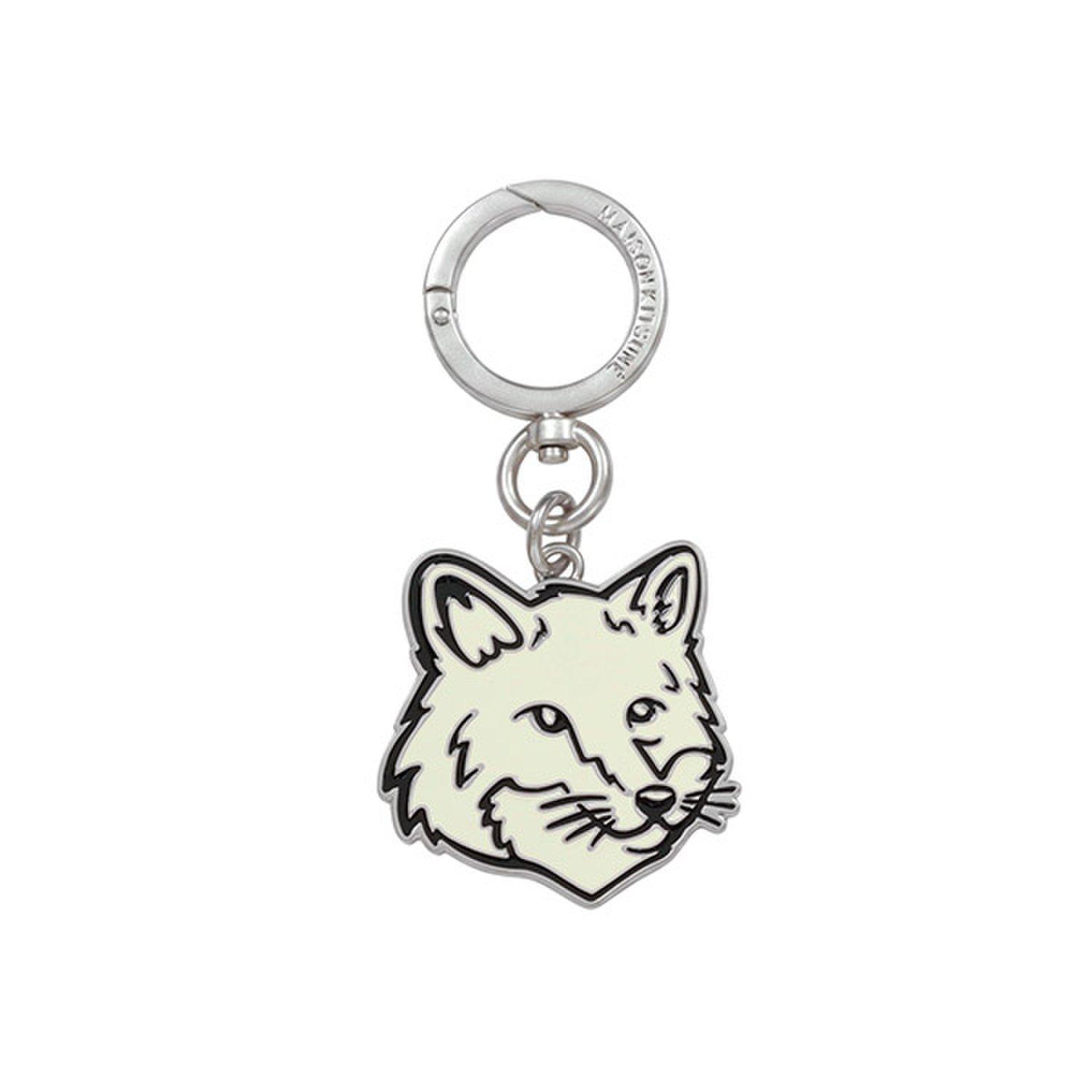 [Maison Kitsune] Maison Kitsuné 26SS Aloe Green Fox Head Charm Keyring PM06900AM1002 0479