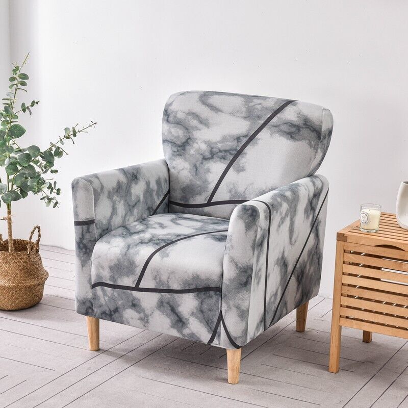 Floral Stretch Chair Cover Sofa Single Armchair Slipcover Highbackrest Protect Living Room Furniture Protector Home Decoration
