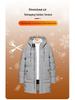 2025 Men's Mid-Length Hooded Winter Jacket - Thick Plus Size Cotton-Padded Coat