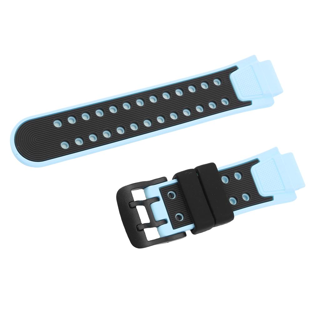 Cinturino Intelligente per Bambini da 15mm Resistente all'Acqua Leggero in Silicone Sostituzione con Fibbia in Acciaio Inossidabile per Sport Blu