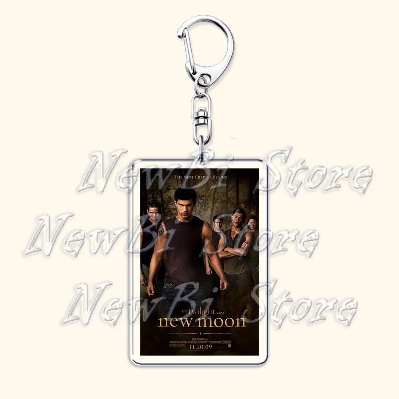 Movie Twilight Vampire Keychain for Accessories Bag Pendant Bella Swan Edward Cullen Eclipse Key Chain Keyring Jewelry Fans Gift