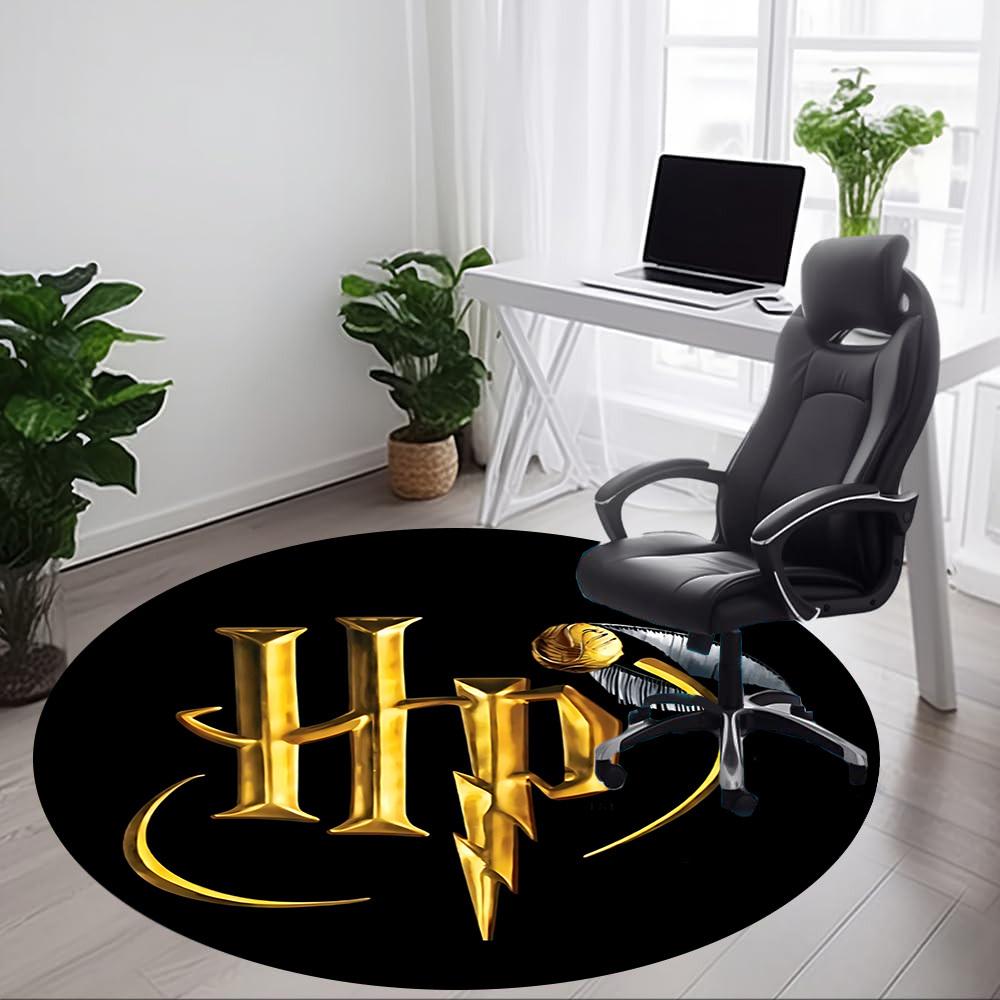 1pc Carpet, Round Non-Slip Durable Large Size Office Carpet, Suitable for Office Yy250908061