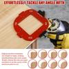 2Pcs Trimming Machine Cutting Fillet Template R10 to R40 R-angle Arc Template Aluminum Alloy Router Corner RadiusTemplates