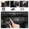 Car Gear Shift Head Window Control Panel Air Vent Outlet Carbon Fibre Interior For Toyota Land Cruiser 250 Prado LC250 2024 +