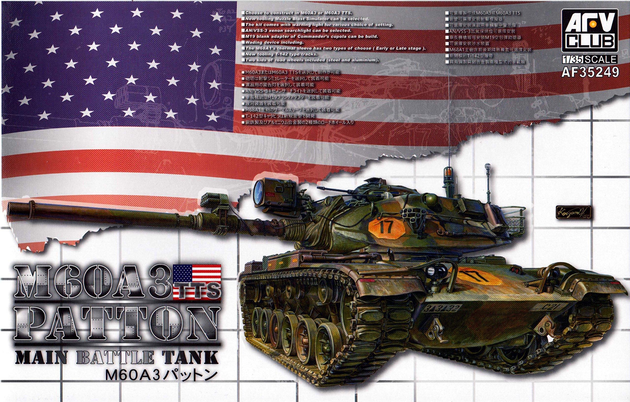 

Пластиковая модель американского танка M60A3 Patton в масштабе от AFV Club, набор FV35249 1/35