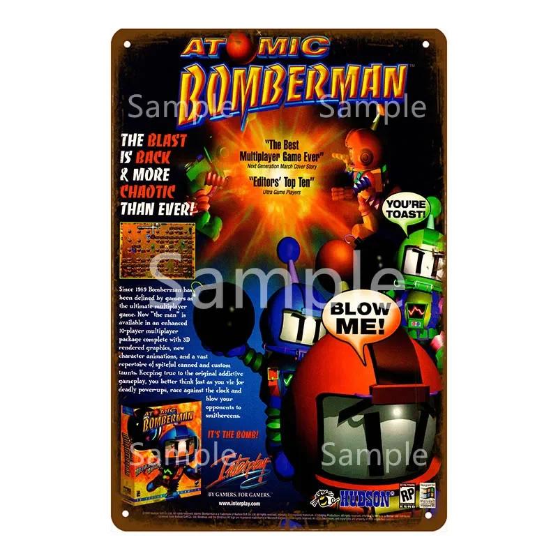 Anime Video Game Role Tin Sign Playroom Bedroom Wall Painting Plate Shabby Metal Signs Decor Vintage Art Decorative Wall Plaques