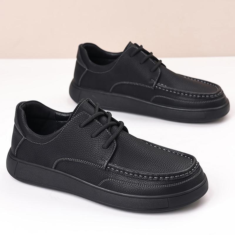 Fashion New Leather Casual Shoes for Men Non-slip Walking Shoes Fashion Comfortable Sneakers Outdoor Male Tenis Masculino Driving Shoes