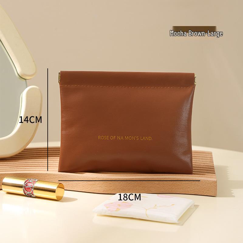 High-Value Portable Storage Bag for Cables, Lipstick, Cosmetics, and Glasses with Automatic Closure