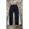 GLYDE New Fashion Jeans Men Streetwear Black Streetwear High Stretch Skinny Button Trousers
