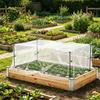 1 Set Raised Garden Bed Netting, Garden Bed Insect Netting Kit, 2.6ft Metal Support Stakes with 4Ft x 8Ft Fine Mesh