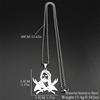 Imam Ali Sword Muslim Islam Allah God Chain Necklace For Men Women Stainless Steel Arabic Zulfiqar Gold Color Chain Jewlery