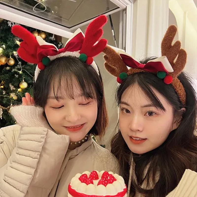 Christmas Headbands Party Hair Accessorie Cute Headwear Christmas Decorations 2025 New Year 2026 Gifts for Kids