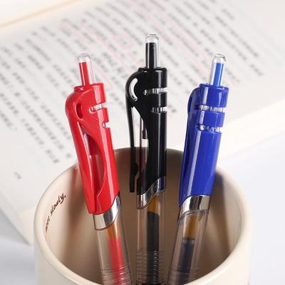 K35 Push Gel Pen - Creative 0.5mm Black, Red, Blue Bullet Office Signature Pen
