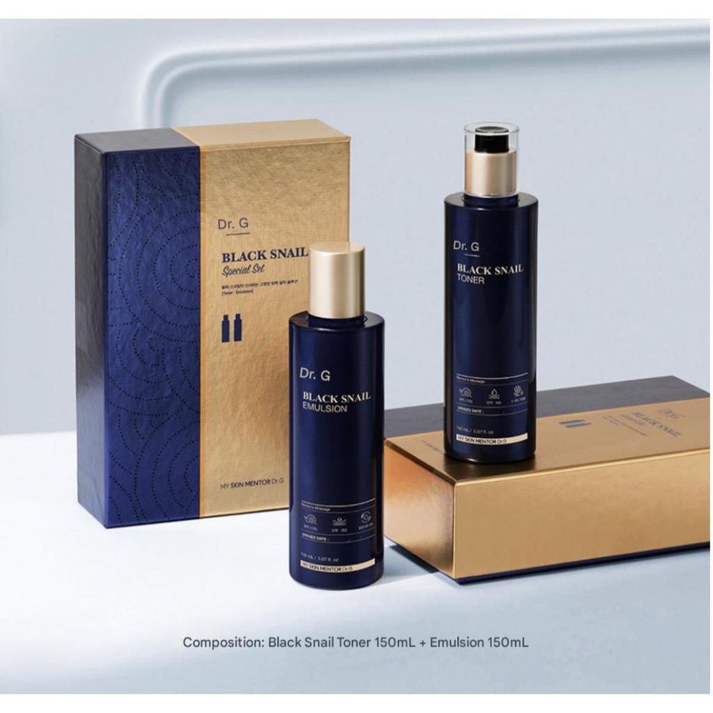 [Dr.G] Black Snail Skincare Set (Toner 150ml/ Emulsion 150ml)