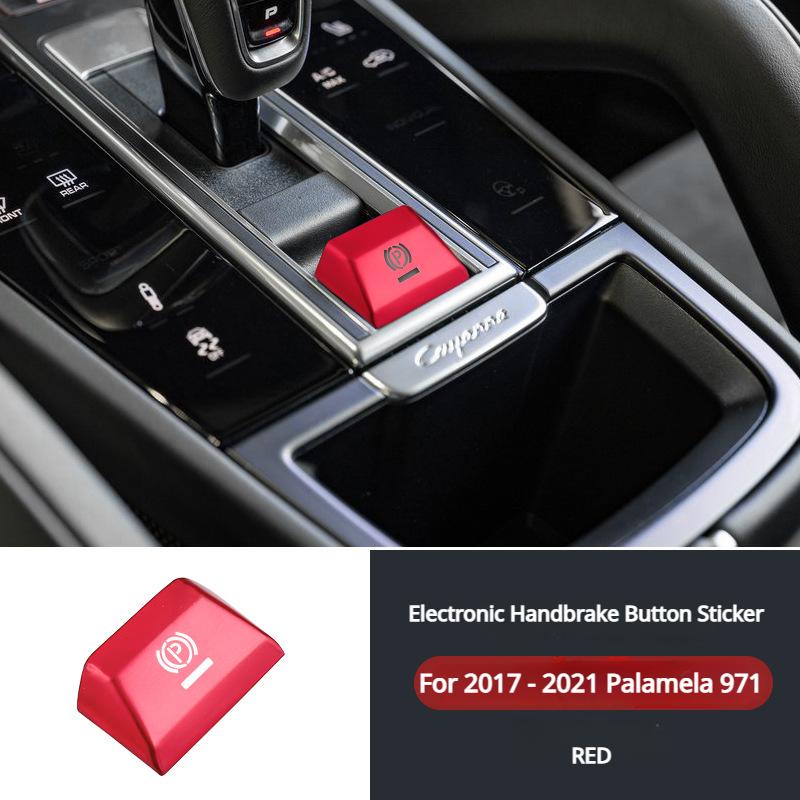 Bilstyling P-växel Parkeringsbroms Handbroms Dekorationsskydd för Porsche Macan 2014-2018 Cayenne 2018-2025 Palamela 971 2017-2025
