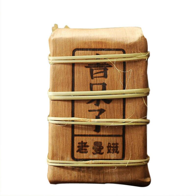 PU'ER TEA Lao Man E Pu-erh Tea Brick 2018 500g Ripe Puer Pu'er Shu Tea