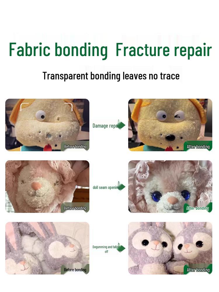 Super Sticky Quick-Drying Fabric Glue for Handmade Dolls and Eyes