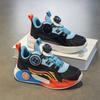 Children's running shoes 2025 autumn boys mesh rotating buckle tide shoes teen boys blue sneakers