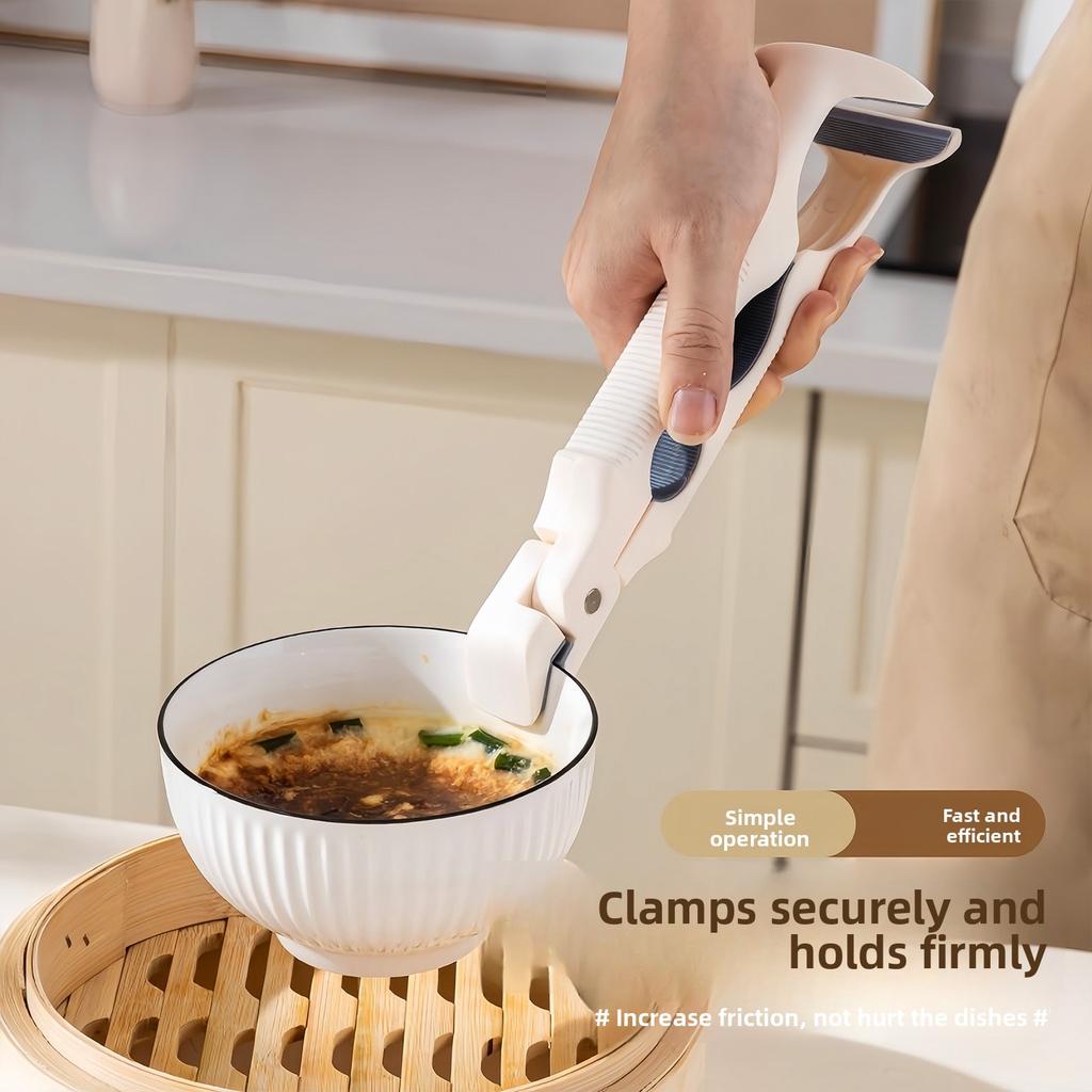 Three-in-one Dual-purpose Kitchen Anti-slip and Heat-resistant Tongs