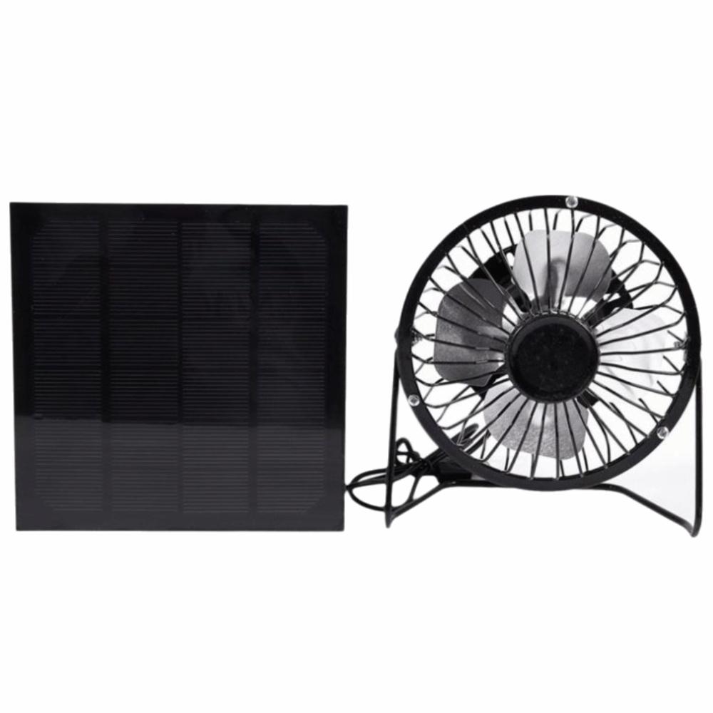 Durable 5W Solar Powered Fan USB Output Portable Mini Solar Panel Cooling Fan Outdoor Activities