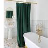Nordic Velvet Two Floors Shower Superior Quality Gothic Decor Curtain Set Free Perforated Waterproof Fabric Warm Shower Curtain