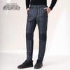 XueZhongFei Men's Autumn/Winter Loose Fleece Straight-Leg Pants X20131247F