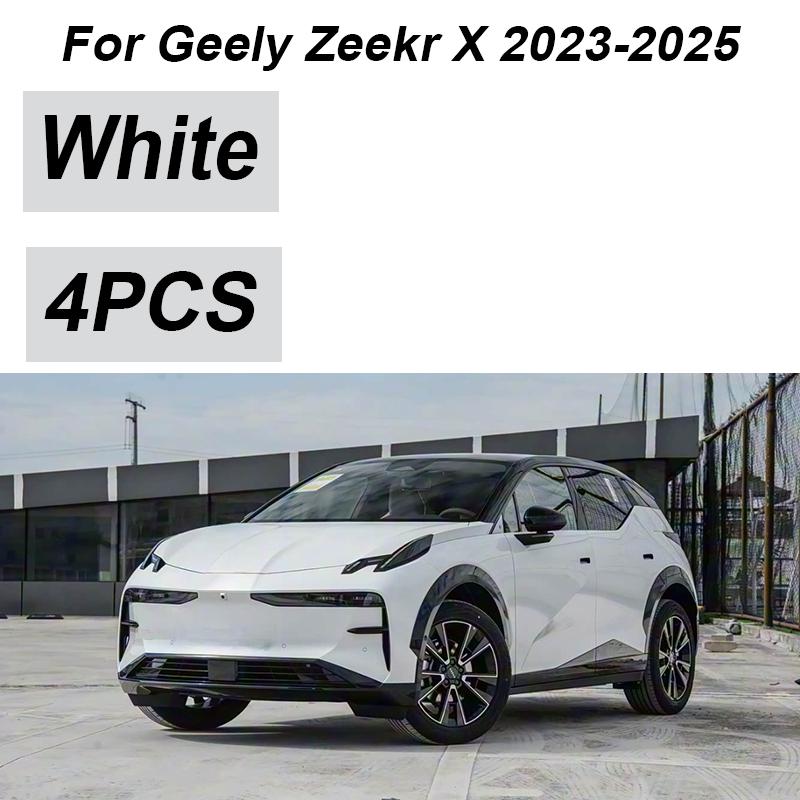 

4 шт. Окрашенные Для Geely Zeekr X 2025 Аксессуары 2024 Автомобильные Передние Брызговики Защитные Щитки Задние Крылья Колеса Автоаксессуары белый