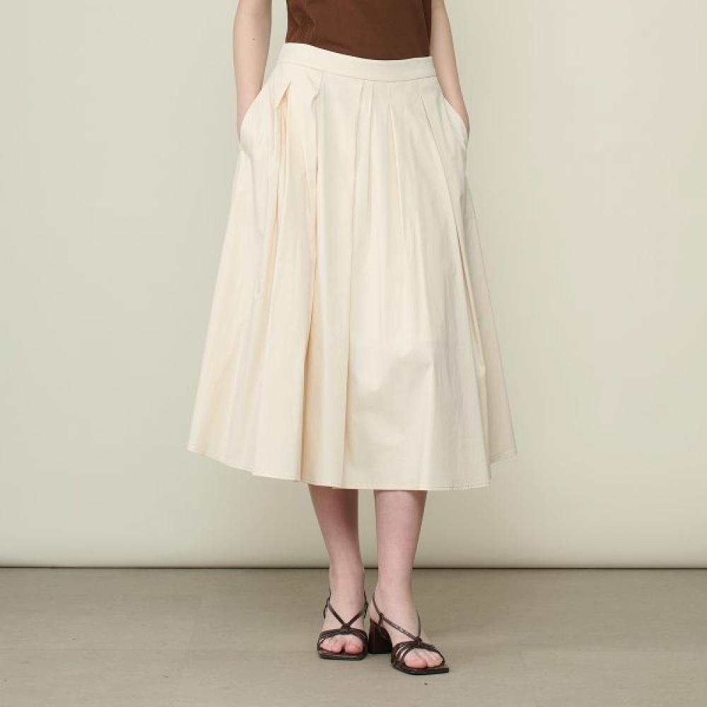 

Bcbg Back Banding Tuck Pleated Skirt B6m3s203 cream (14)/55