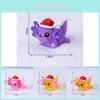 Christmas Resin Micro Landscape Decor Cute Hexagonal Dragon Crystal Snowball Miniature Ornament
