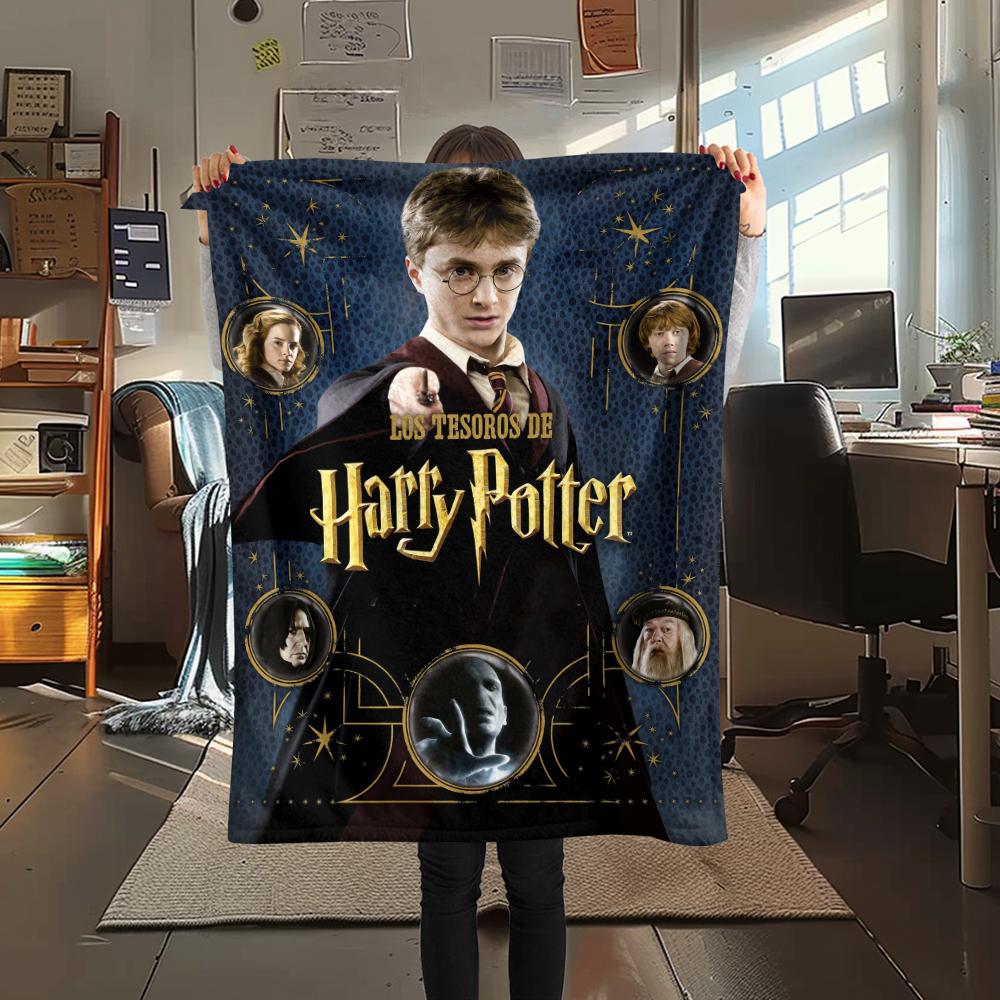 

1Pc Saviour Potter Print Flannel Blanket, High quality Comfortable for All Seasons, Home Decor, Warmth and Comfort, Perfect for Gifts 80cm x 120cm