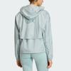 Adidas Hyperglam Windbreaker Water-Resistant Sports Fitness Hooded Long Sleeve Jacket Women jackets KC7654