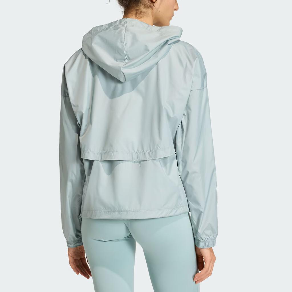 Adidas Hyperglam Windbreaker Water-Resistant Sports Fitness Hooded Long Sleeve Jacket Women jackets KC7654