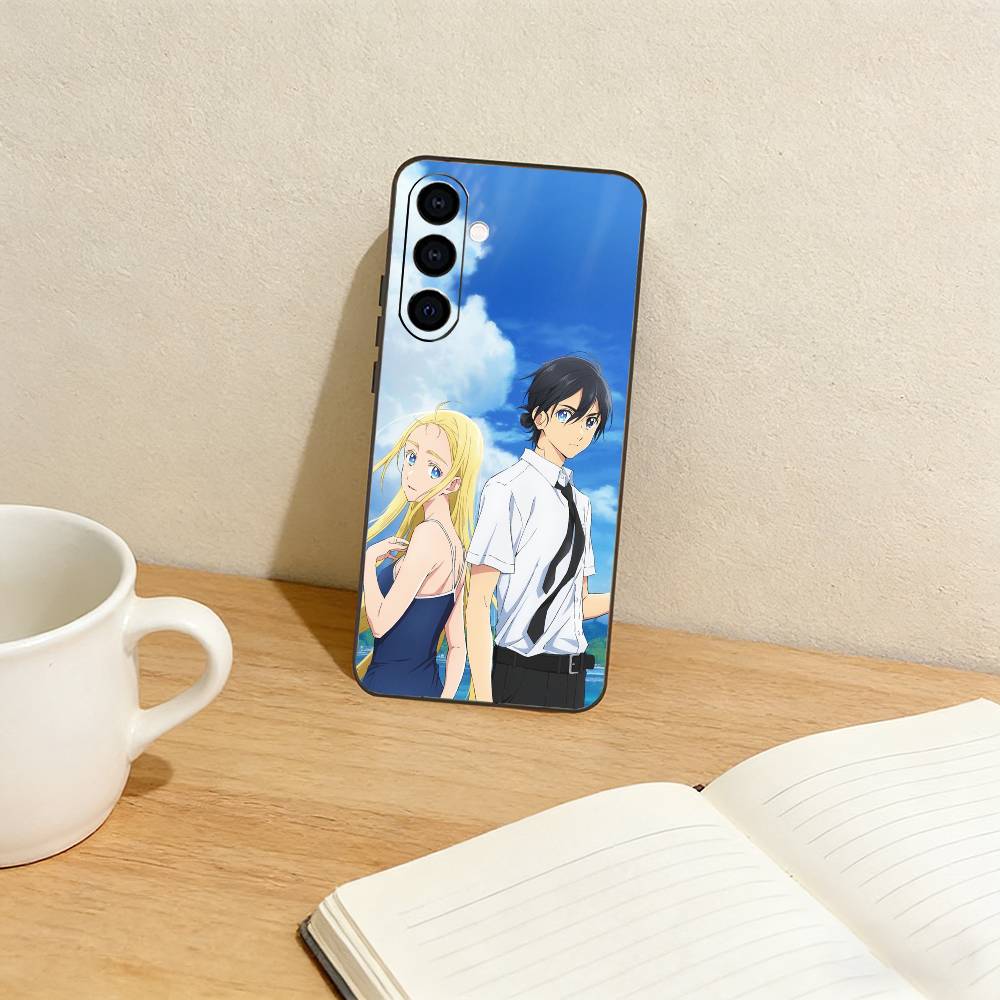 Summer t-Time Rendering Phone Case For Samsung Galaxy A73,A72,A71,A70,A53,A52,A51,Others Soft Black Cover