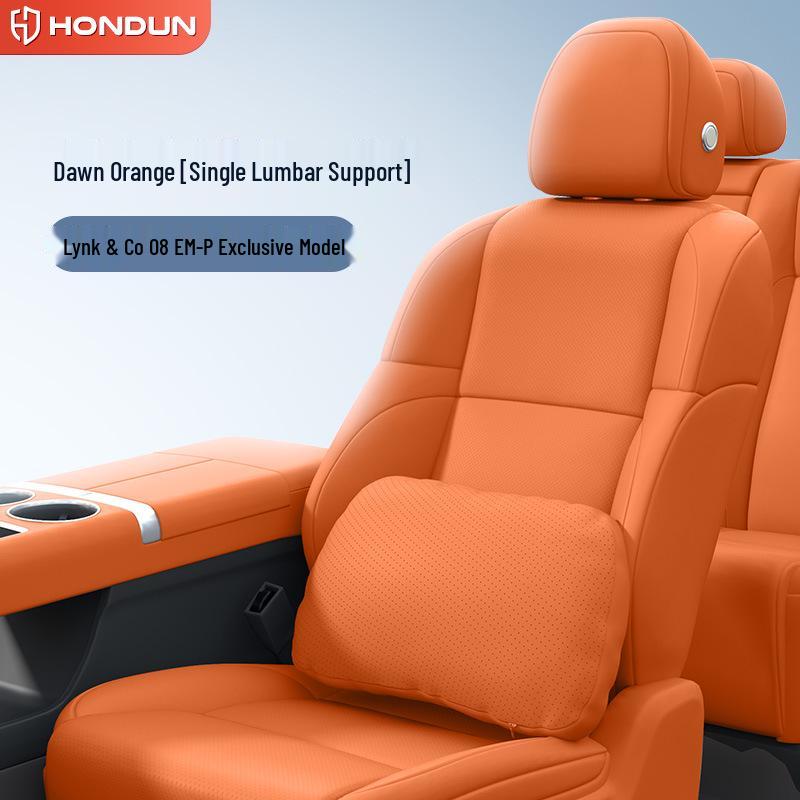 Complete Car Interior Modification Kit for Lynk & Co 08 EM-P: Headrest, Lumbar Support, Neck Pillow, and Waist Protection.
