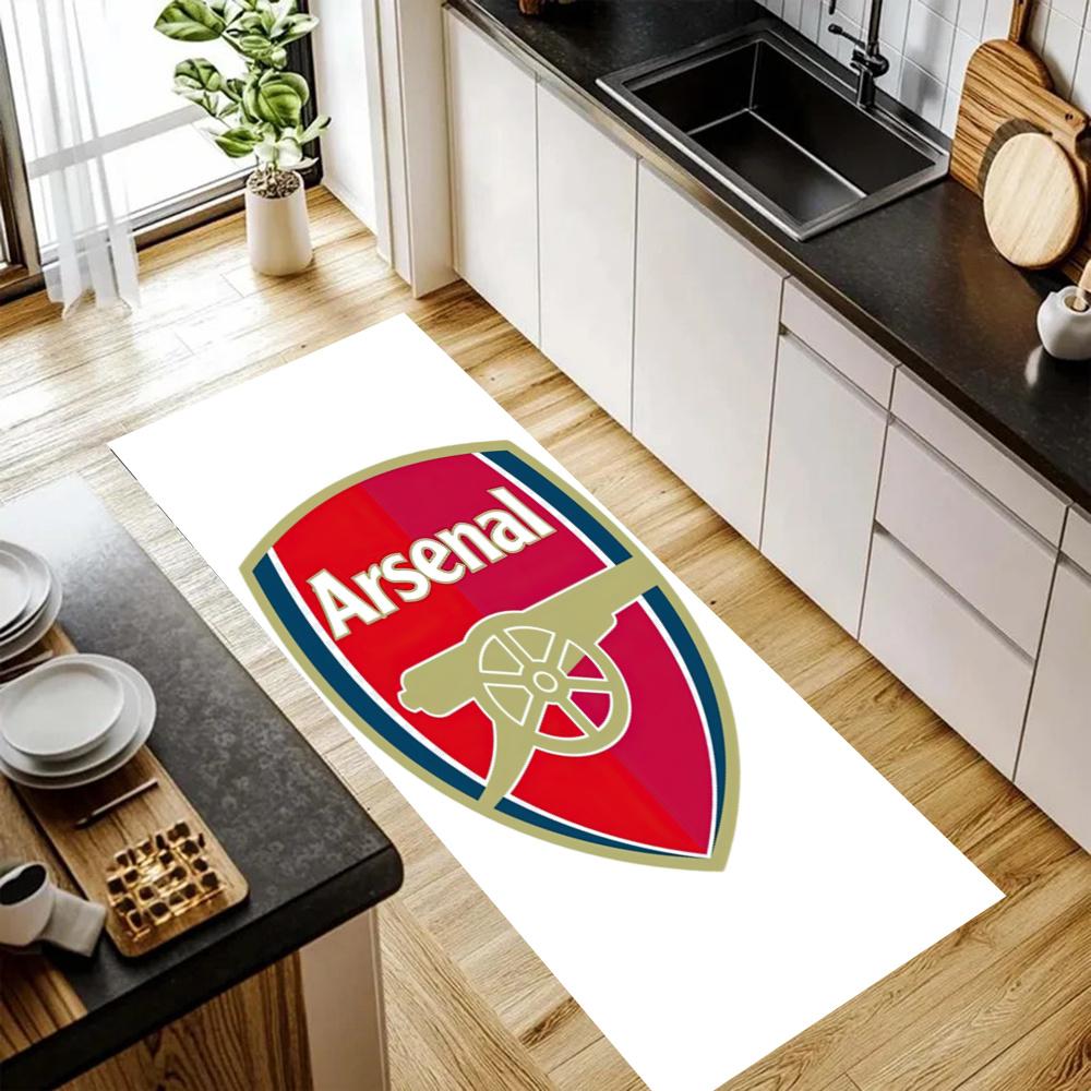 Arsenal Kitchen Mats Durable Bathroom Pads Comfortable Rugs Carpets For Kitchen Home Office Sink Laundry Room Bathroom Decor