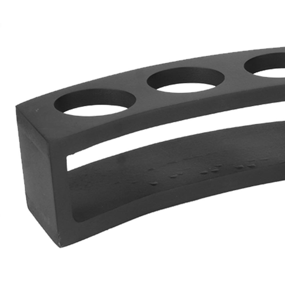 Wooden Wooden Wine Glass Rack Black Drinks Serving Board Reusable Shot Glass Holder Restaurant