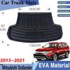 Car Trunk Mat For Mitsubishi Outlander 3 PHEV 5sets 2013~  Resistant To Dirt Trunk Rear Easy Clean Pads Car Accessories