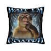 Thinking Monkey Meme  Pillowcases Accessories Soft Cushion Cover Gift  Throw Pillow Case Cover Bedroom Multiple Sizes