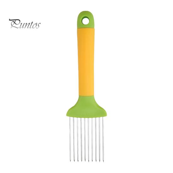 

Держатель для лука, слайсер, инструмент для размягчения мяса, нож из нержавеющей стали для нарезки и хранения картофеля, киви, авокадо, помидоров, яиц, овощей, моркови, эффективный зелёный/жёлтый