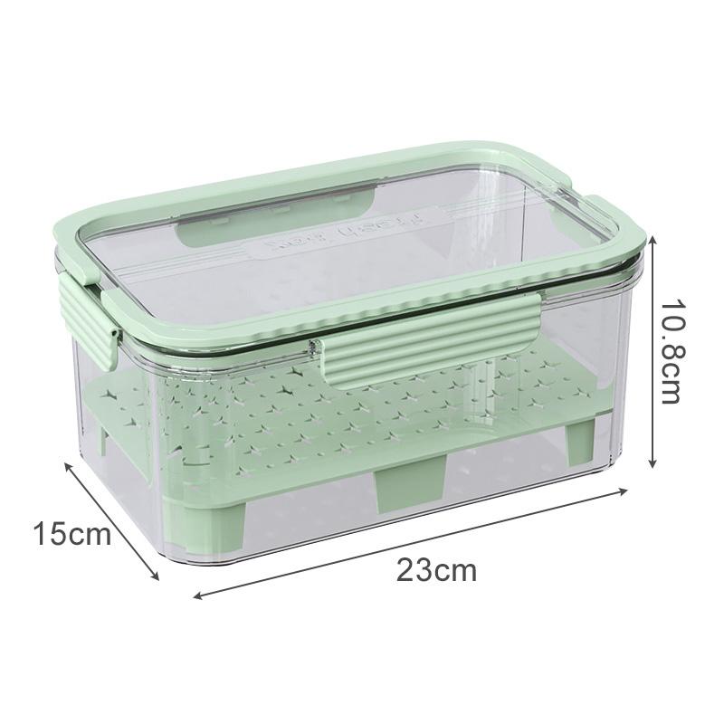 Portable Handheld Food Preservation Box Refrigerator Sealed Storage Box Fruit Lunch Box for Picnic Camping Kitchen Organizer