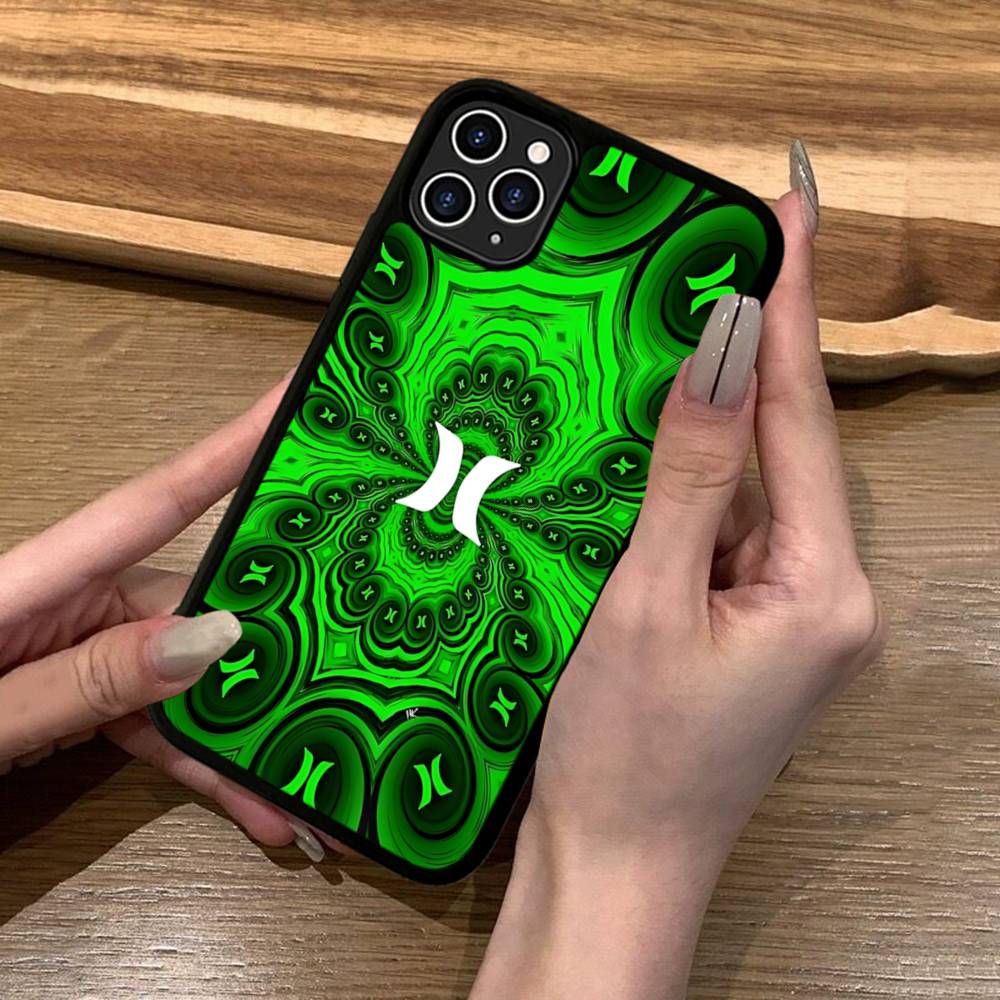 Klassische Berühmte Marke H-HurleyS Logo Für Iphone 17 Air 16 15 14 13 12 11 Pro Max TPU+PC Plus Stoßfeste Rückseite Handyhülle