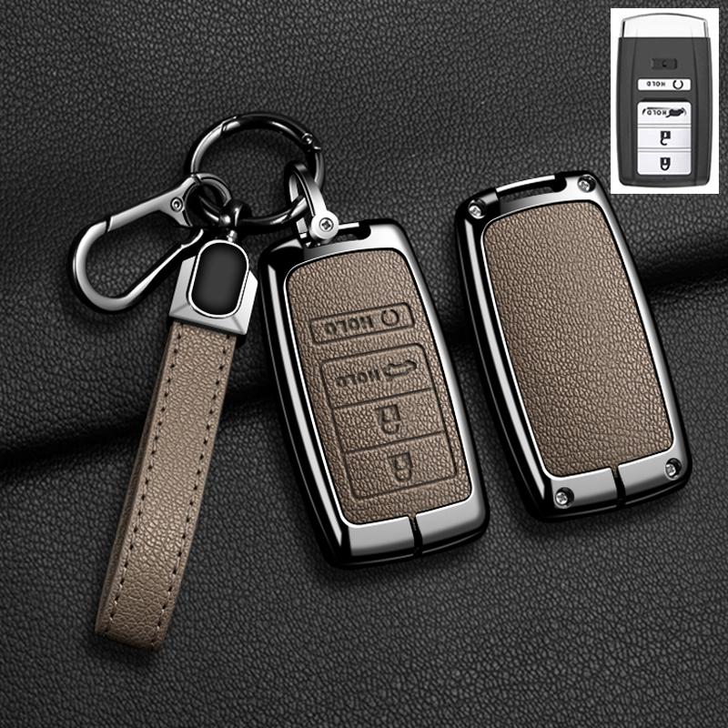 

Автомобільний Чохол-Ключниця зі Шкіри та Цинкового Сплаву для Acura RLX MDX CDX TLX-L NSX RDX Захисний Корпус Брелок Автомобільні Аксесуари