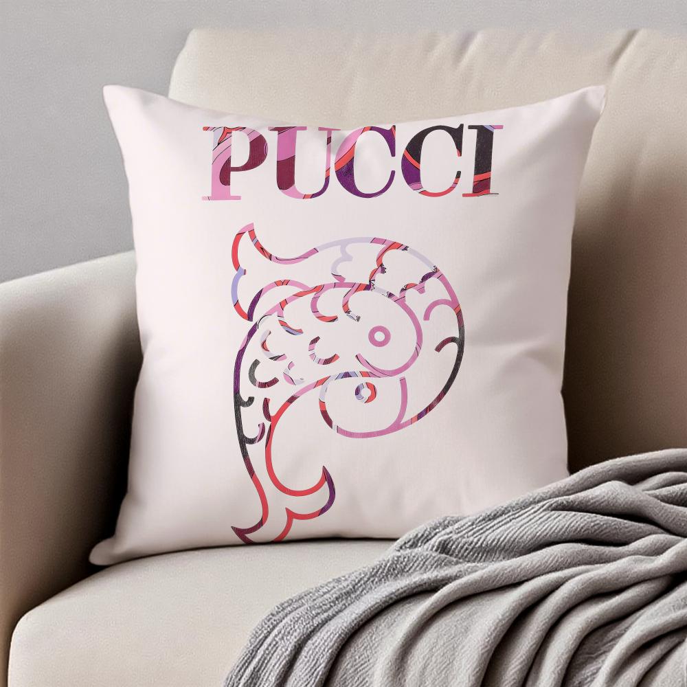 Copricuscino Lussuoso Vivace EEmilio PPucci Federa Antiacaro Cerniera Invisibile Peluche Corto Cuscino per Divano