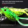 5.5cm 12g Artificial Bait Multi-layer Printing Bite-resistant Simple Installation Thunder Frog Attract Black Fish Fake Bait for Fishing