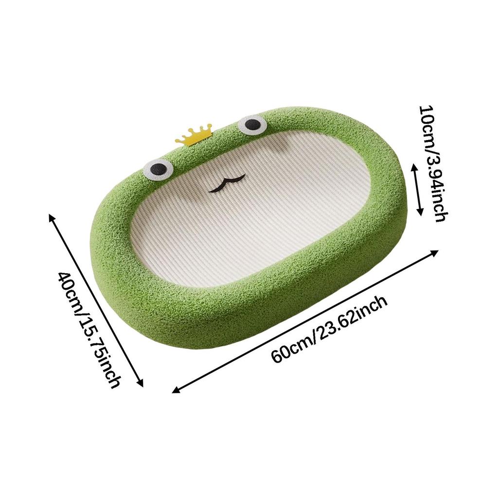 Cat Scratcher Lounge Furniture Protection Pet Supplies Pet Bed Frog Design Cat Scratching Board for Indoor Cats Grinding Claw