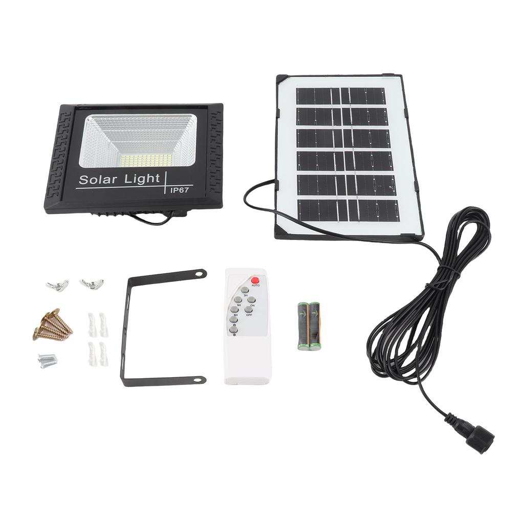 102LED Outdoor Solar Flood Light IP67 Proof Solar Wall Lamp Remote Control Street Lamp for Garden 40W