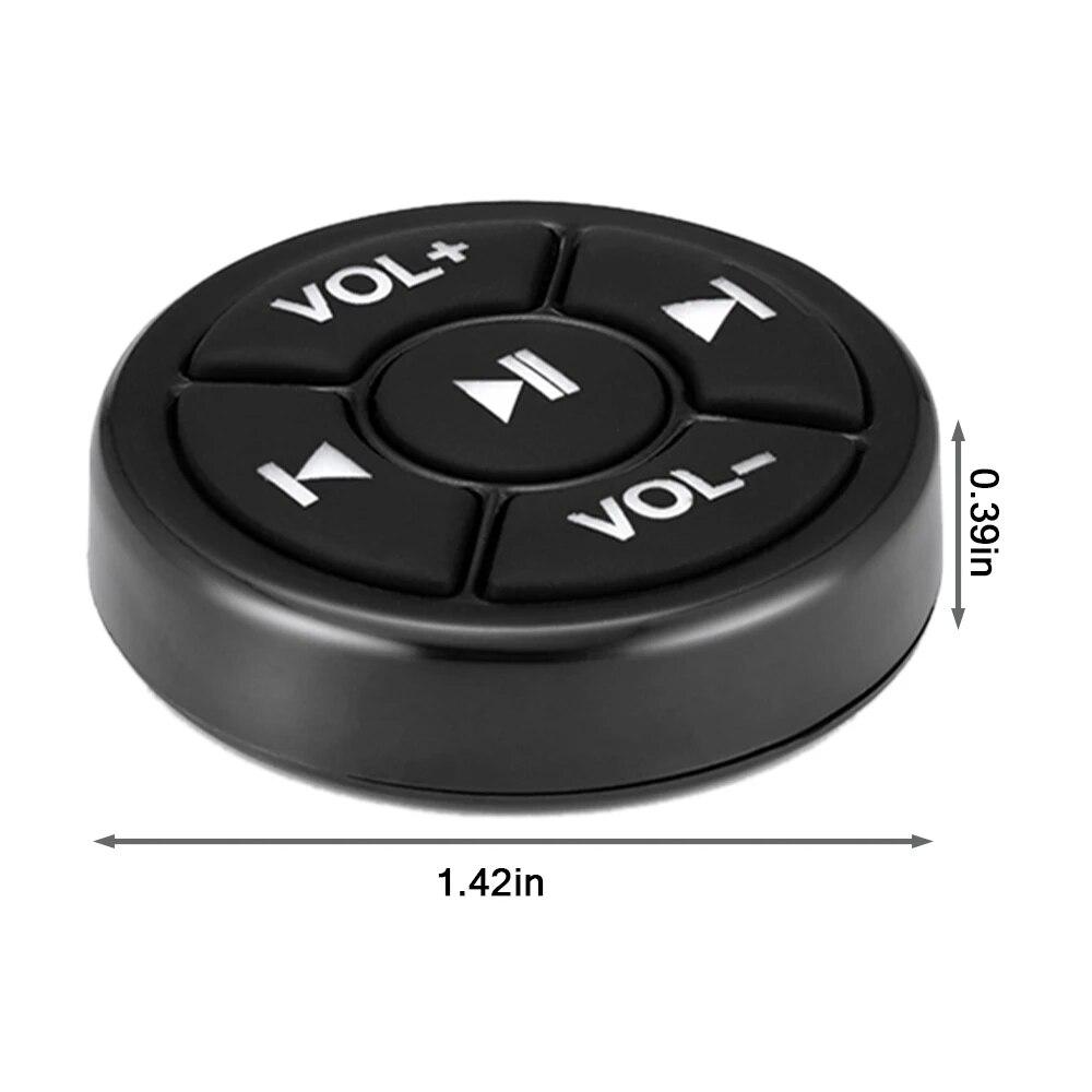 Schwarz Bluetooth Media Taste Fernbedienung Auto Motorrad Fahrrad Lenkrad MP3 Musik Spielen Für IOS Android Telefon Tablet