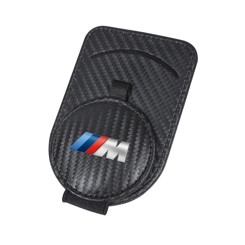 Carbon Fiber/ Leather Car Glasses Clip ID Card Holder For BMW X1 X2 X3 X5 X4 X6 X7 G30 G20 G32 G11 G12 F40 F30 F20 F10 F34 F07 Wsvz47